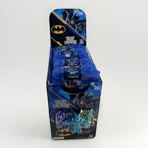 Batman DC Tiny Mights display case with 15 mystery batmobiles w/ 3 Figures Each